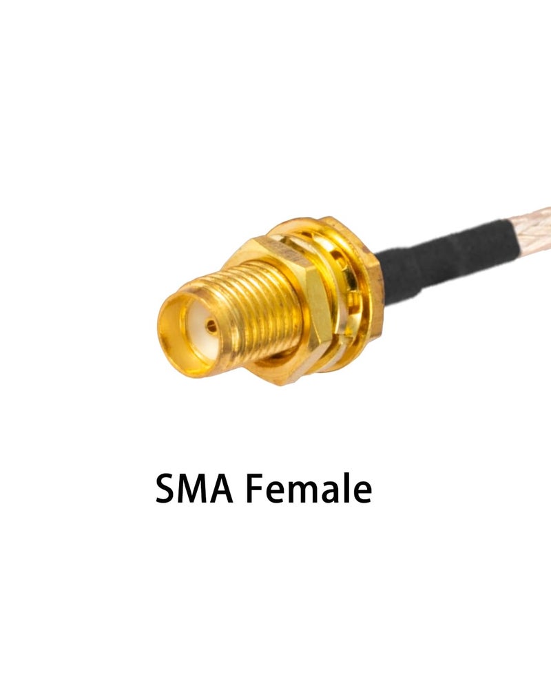 POBADY 2PCS U.F.L1 to SMA Female Low Loss Coaxial Cable 10" /25CM U.F.L1 RG178 RF Coaxial Pigtail Cable for Wireless Routers Mini PCIE Network Cards PCI Wi-Fi WAN Repeater - Image 4